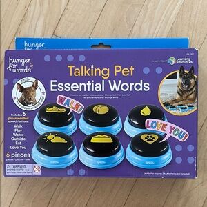 Interactive Purple and Blue Dog Toy Set